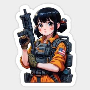 Tactical Girl Sticker